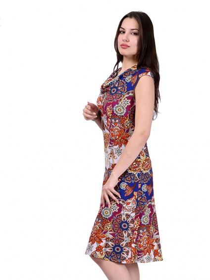 Платье мод. 1413-1 цвет Терракотовый