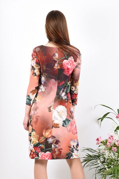 Платье мод. 1454-2 цвет Терракотовый