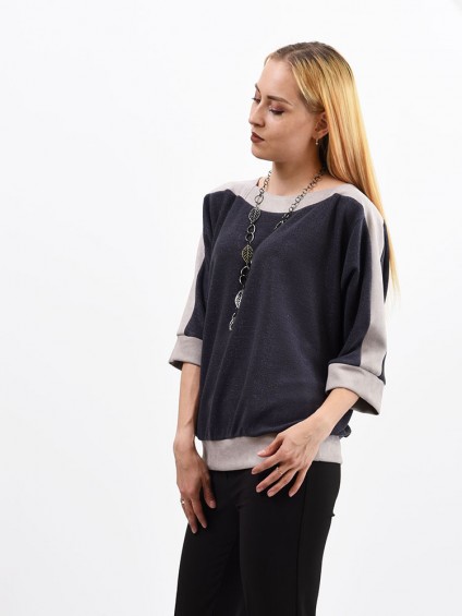 Блуза мод. 1523 цвет Темно-серый