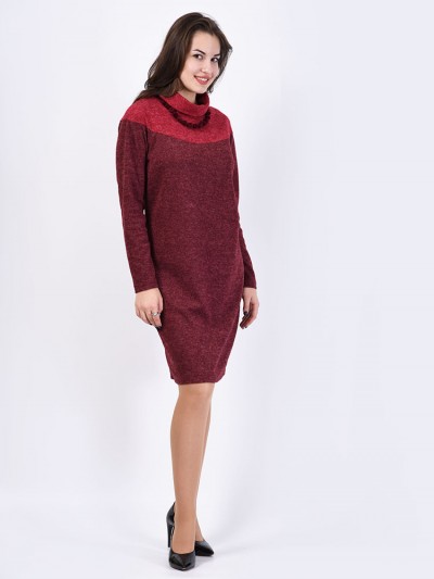 Платье мод. 1572-1 цвет Бордовый