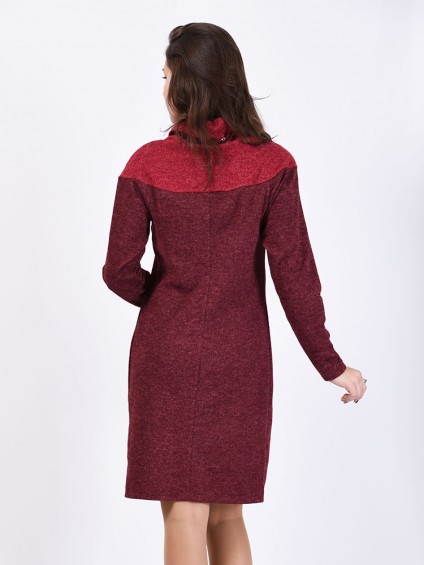 Платье мод. 1572-1 цвет Бордовый