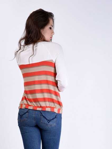 Блуза мод. 1605-1 цвет Персиковый