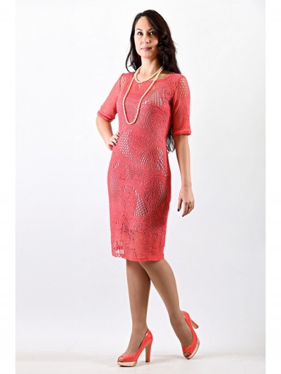 Платье мод. 1626-1 цвет Персиковый