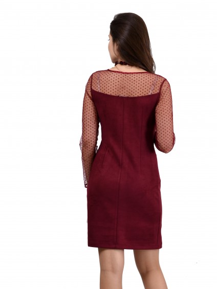 Платье мод. 1765-1 цвет Бордовый
