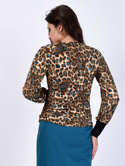 Блуза мод. 1811 цвет Леопардовый