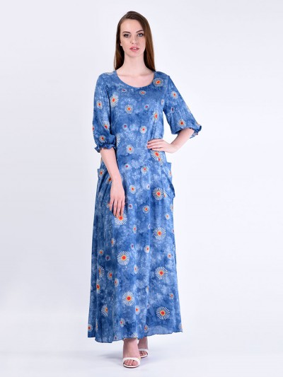 Платье мод. 2701-3 цвет Голубой
