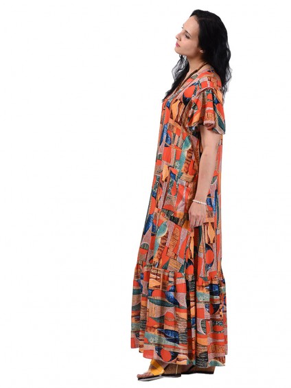 Платье мод. 2701-4 цвет Терракотовый