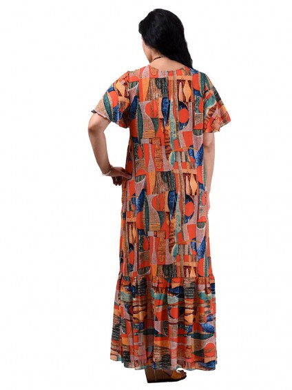 Платье мод. 2701-4 цвет Терракотовый