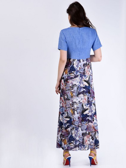 Платье мод. 3449 цвет Синий