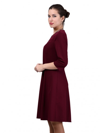 Платье мод. 3452 цвет Бордовый