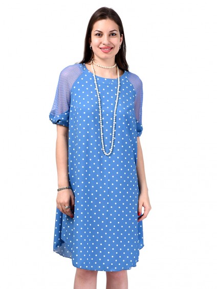 Платье мод. 3466 цвет Голубой