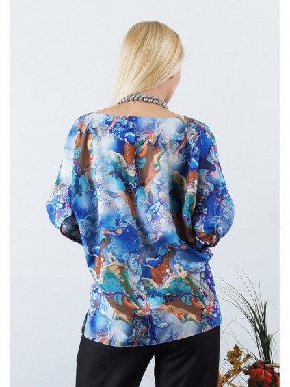 Блуза мод. 3504 цвет Синий