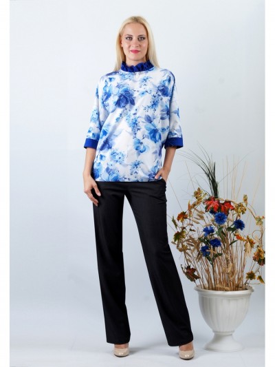 Блуза мод. 3505 цвет Синий