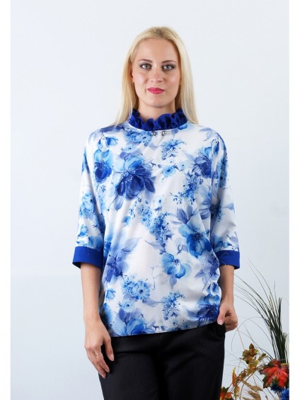 Блуза мод. 3505 цвет Синий