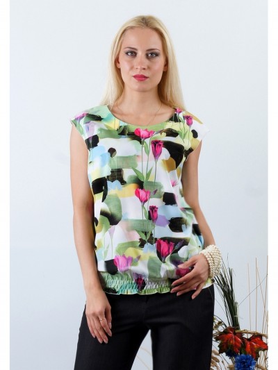 Блуза мод. 4501 цвет Зеленый
