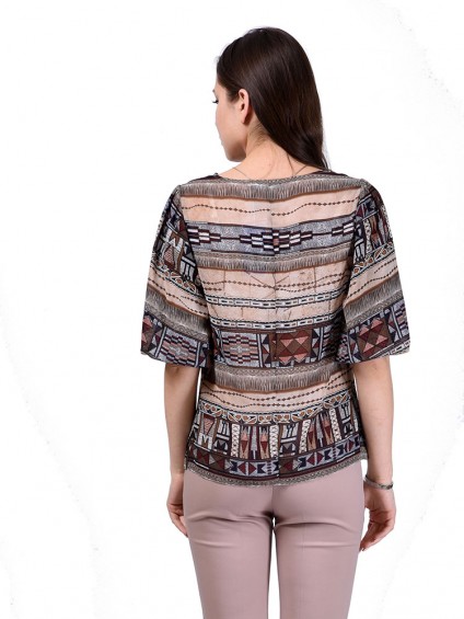 Блуза мод. 6510 цвет Бежевый