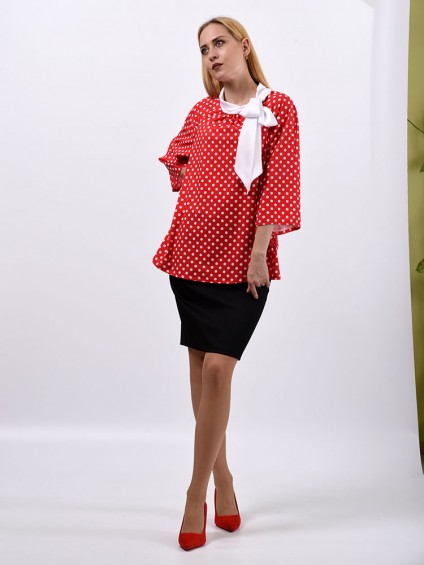 Блуза мод. 6514 цвет Красный
