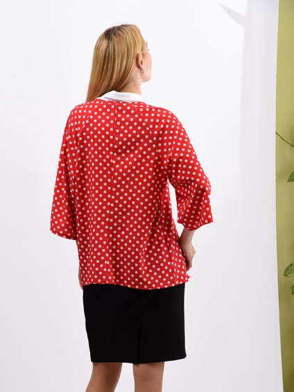 Блуза мод. 6514 цвет Красный